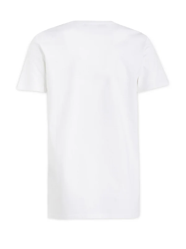 Shoulder Button Logo Printing Short
Sleeve T-Shirt - Image 2