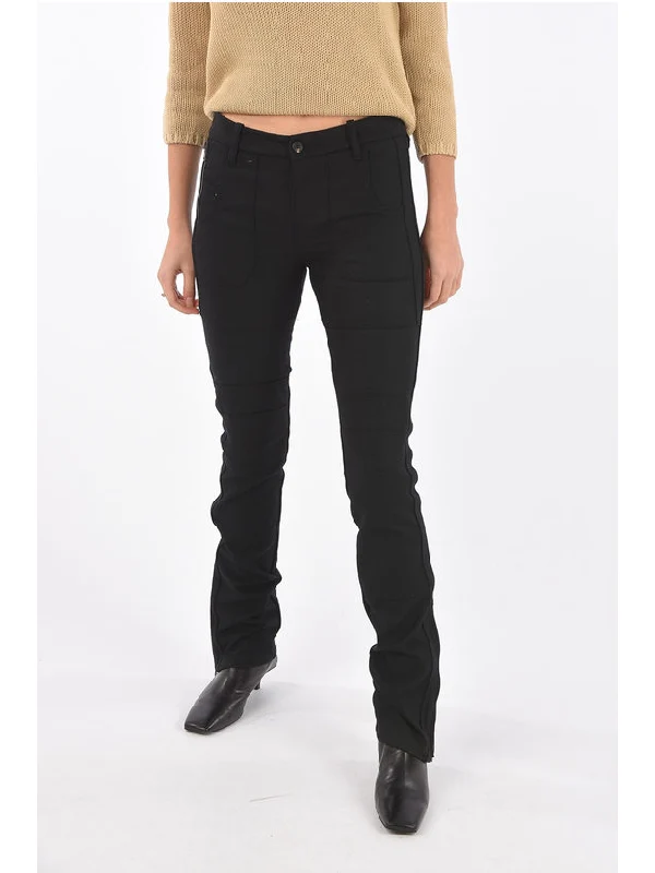 Perkuno Zipper Hem Biker Pants