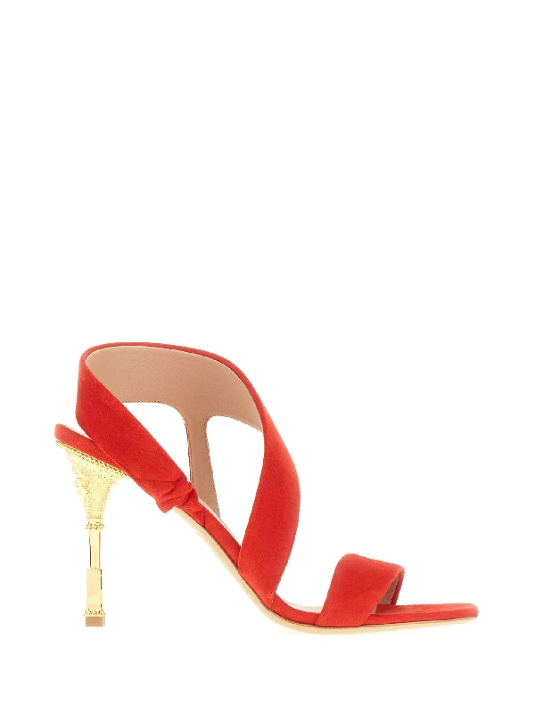 Moneta Suede Sandal Heels