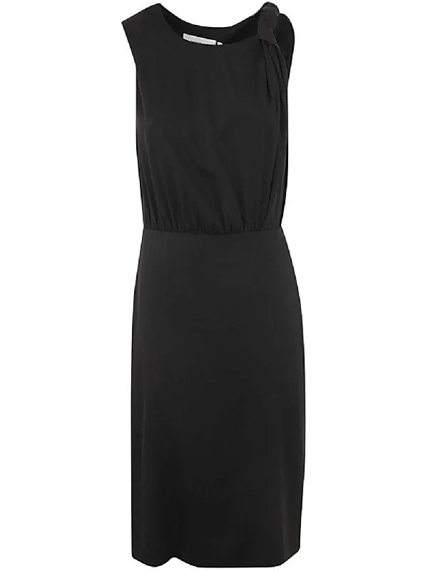 Cris Knotted Strap Midi Dress