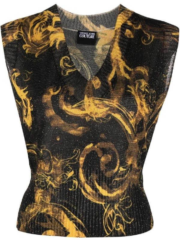 Baroque Printing Sleeveless Knit
