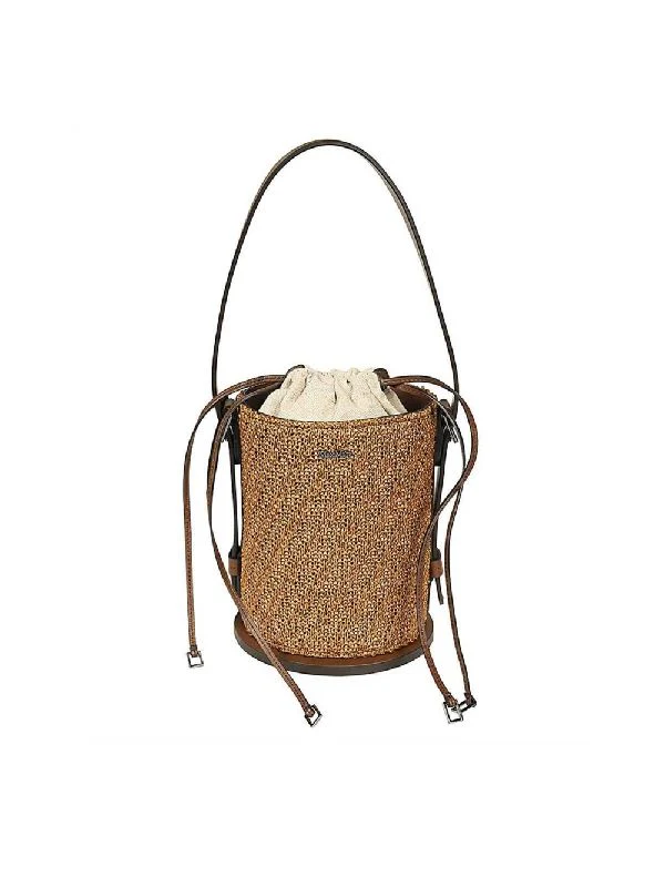 Logo Plaque Bucket Bag