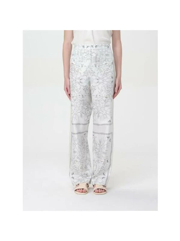 Graphic Printing Silk Pants