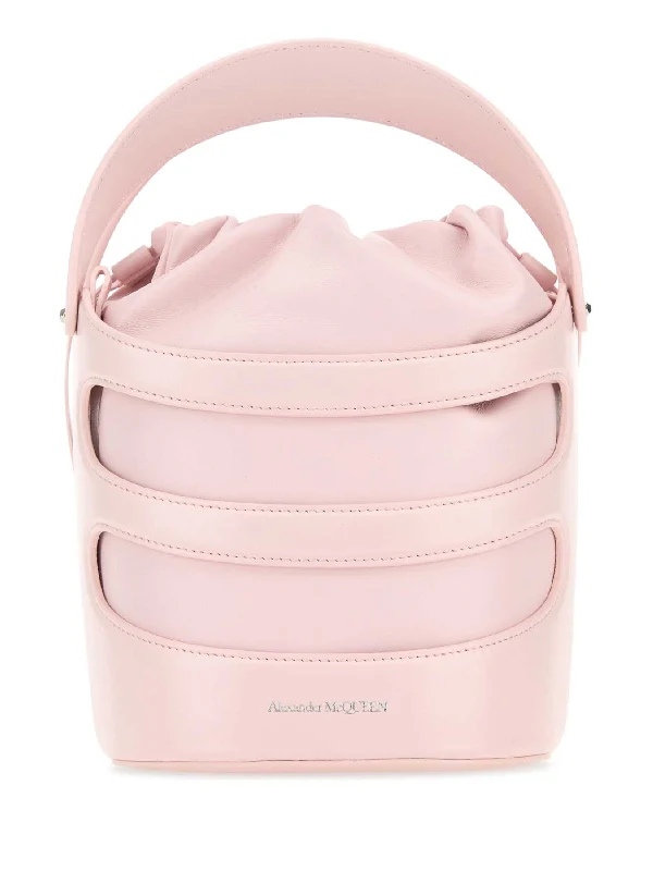 Rise Leather Logo Bucket Bag