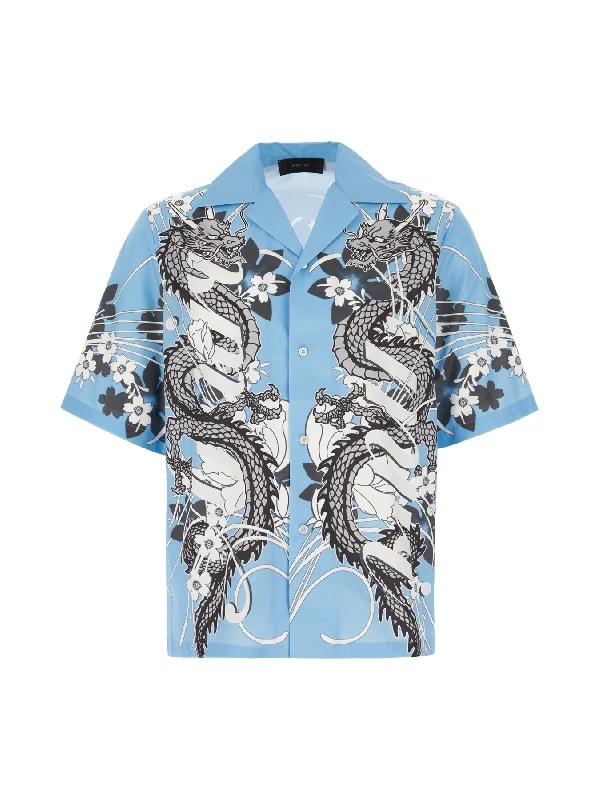 Graphic Printed Bowling Shirt