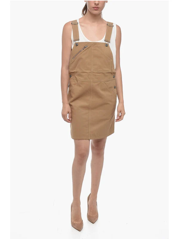 Apesse Beige Mini Dress