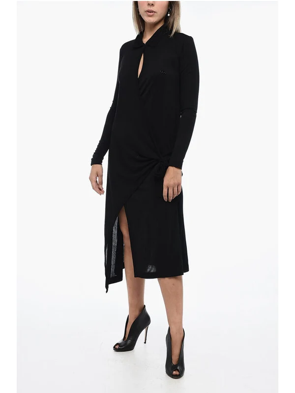 D Wrip Asymmetric Dress