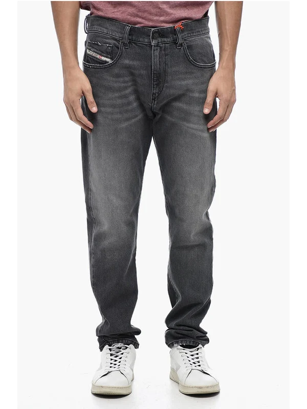 D Struct Distressed Denim Pants