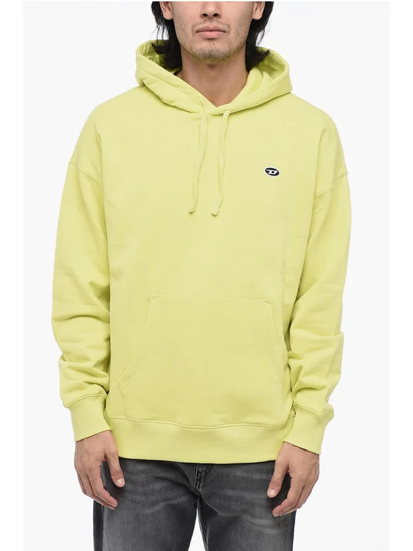 Logo Detail Cotton Hoodie