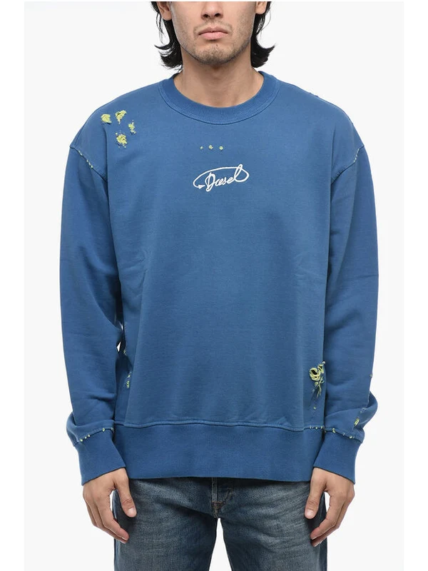 Distressed Detail Sweatshirt