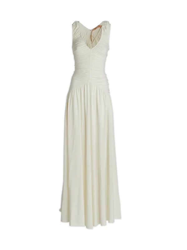 N°21 White Long Dress