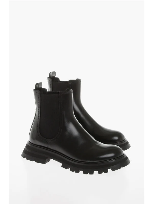 Alexander Mcqueen Black Chelsea Boots