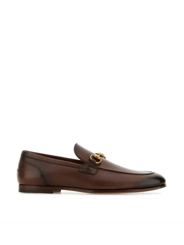 Horsebit Embellished Leather Loafers