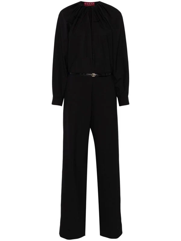 GG Belt Decoration Jumpsuit