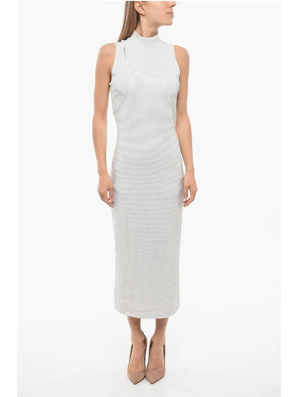 Crystal Embellished Layered Sleeveless Dress