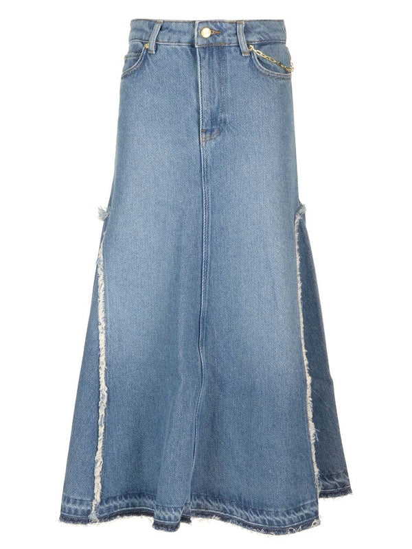 Flare Denim Skirt