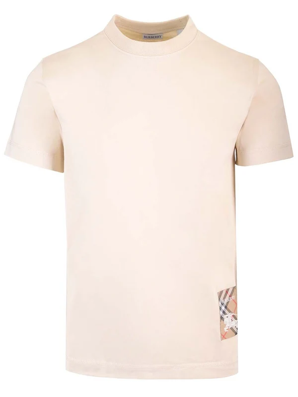 Logo Patch Crewneck Short Sleeve T-shirt