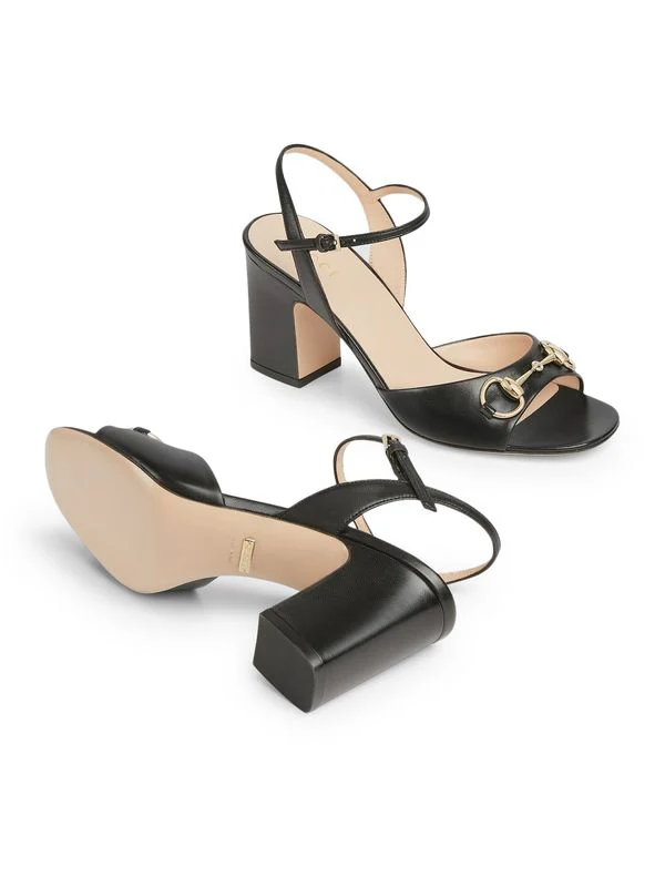 Horsebit Accent Leather Sandal
Heel - Image 3