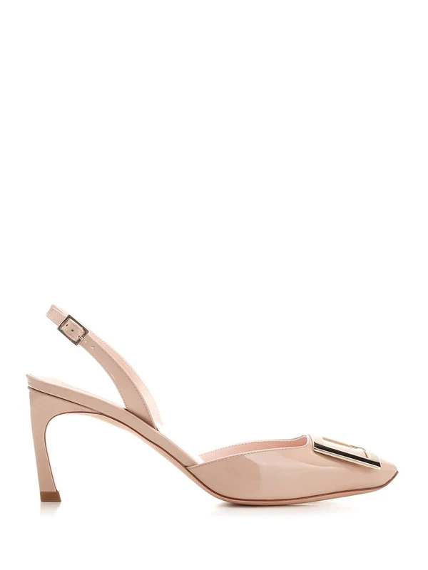 Trompette Leather Slingback Heel