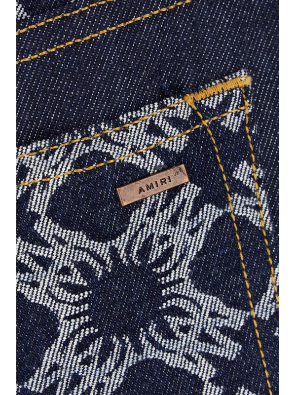 Ma Logo Jacquard Denim Mini
Skirt - Image 3