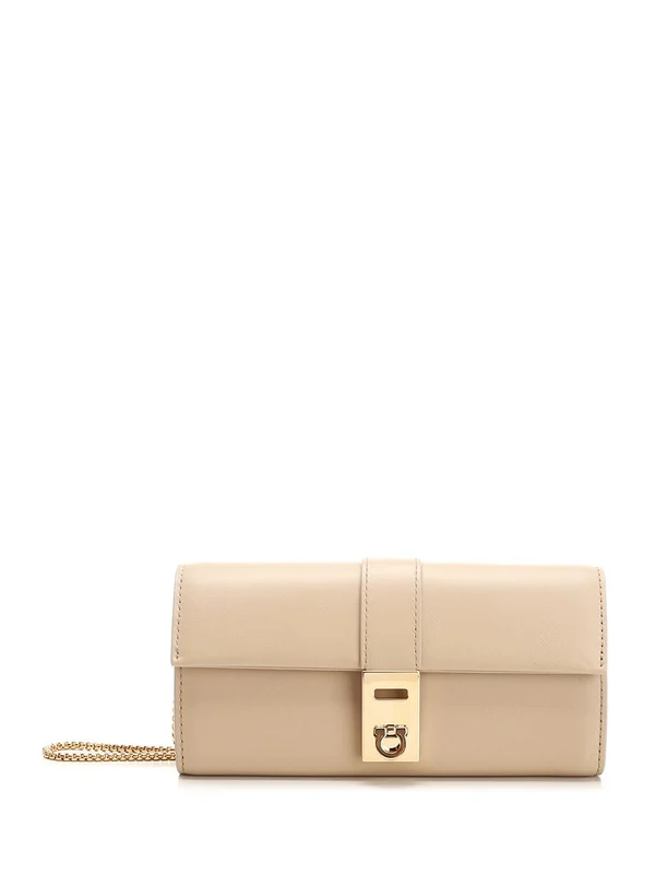 Hug Chain Leather Crossbody Bag