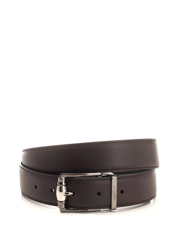 Reversible Buckle Leather Belt