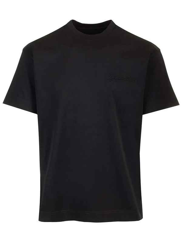 Embroidered Logo Cotton Short-sleeve T-shirt