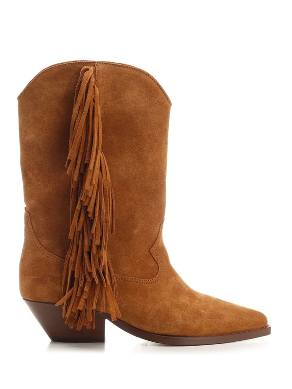 Duerto Fringe Suede Ankle Boots