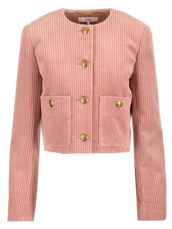 Cropped Corduroy Jacket