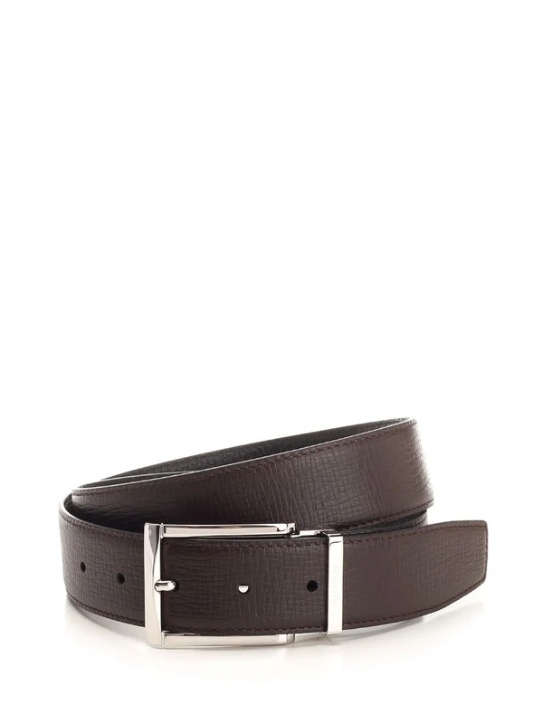 Reversible Buckle Leather Belt