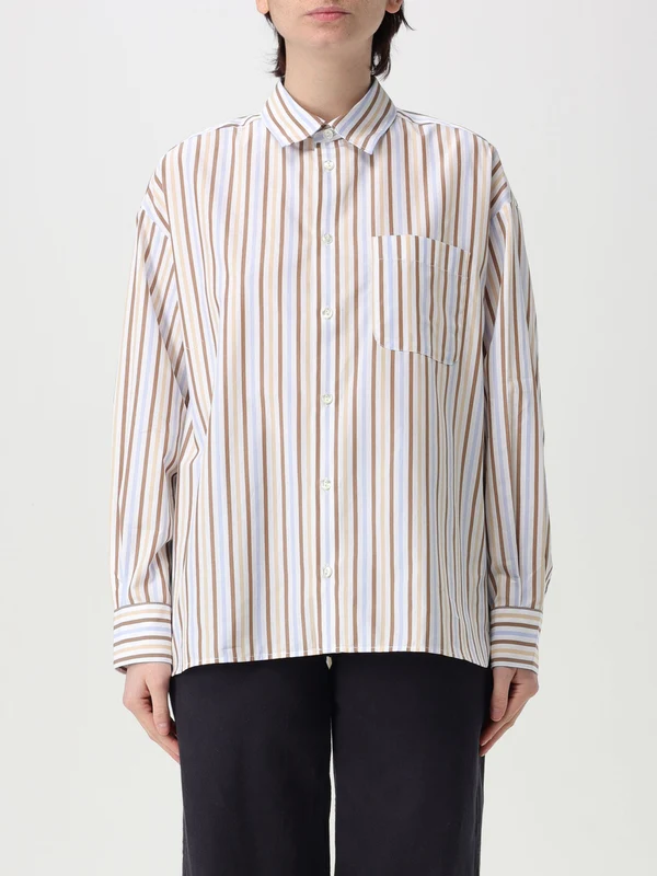 Pinstripe Pocket Button-up Shirt