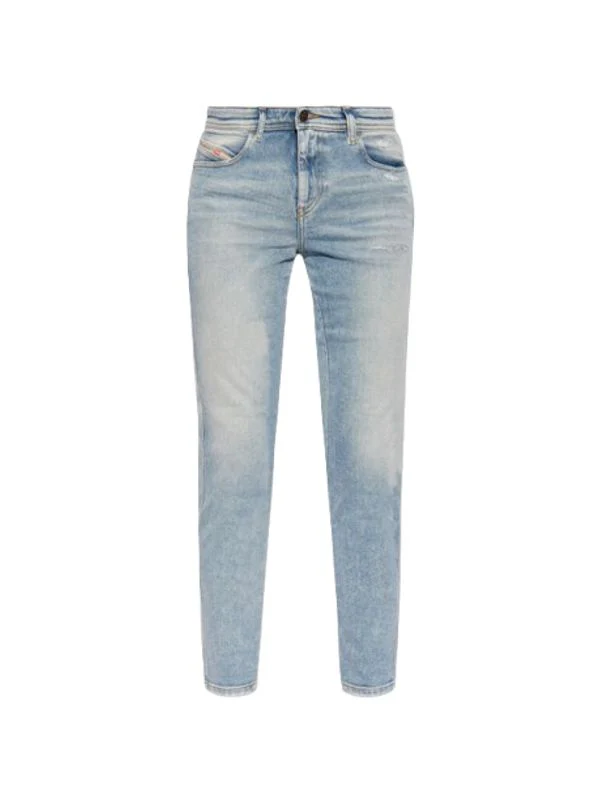 Back Logo Slim-fit Denim Pants