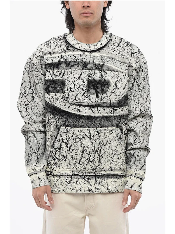 Diesel Black White Sweatshirt