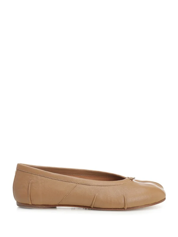 Tabi Leather Flat Shoes