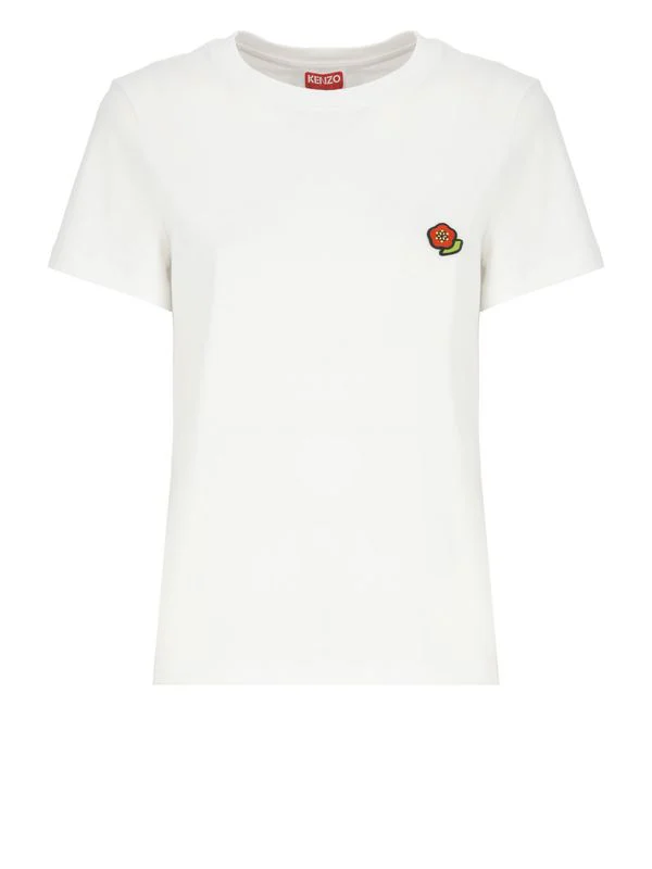 Pop Logo Embroidery Short-Sleeve Cotton T-Shirt