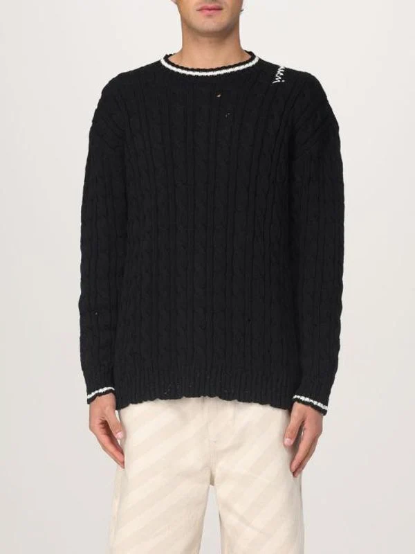 Logo Detail Cable Knit