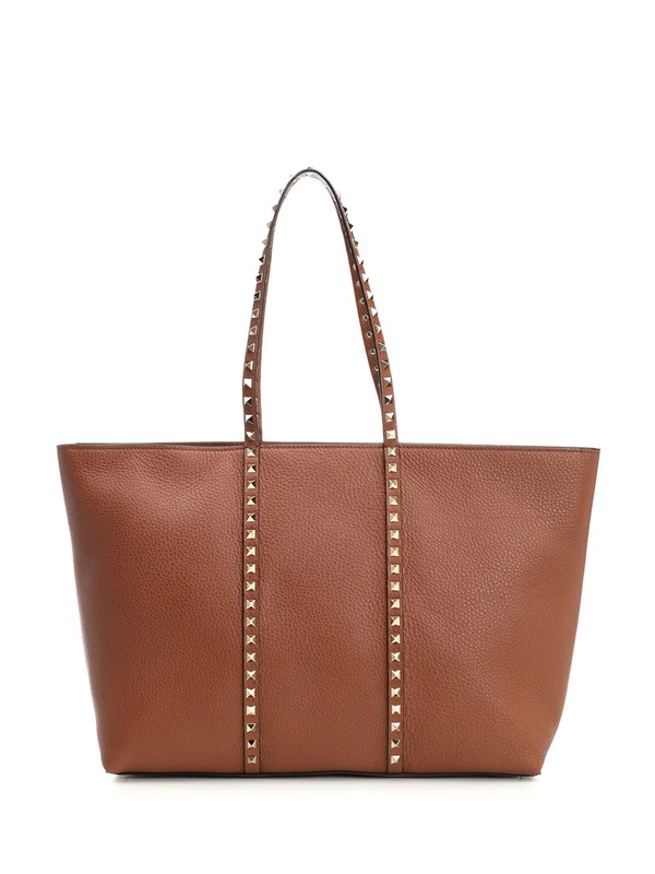 Rockstud Medium Leather Tote Bag