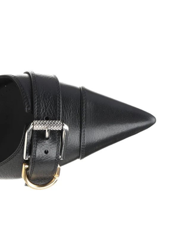 Voyou Buckle Detail Leather Slingback
Heels - Image 4
