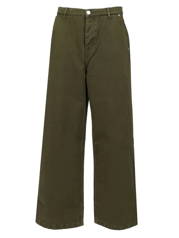Loose-fit Cotton Denim Pants