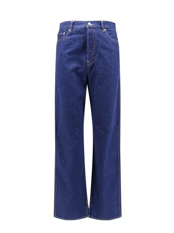 Back Flower Logo Denim Pants