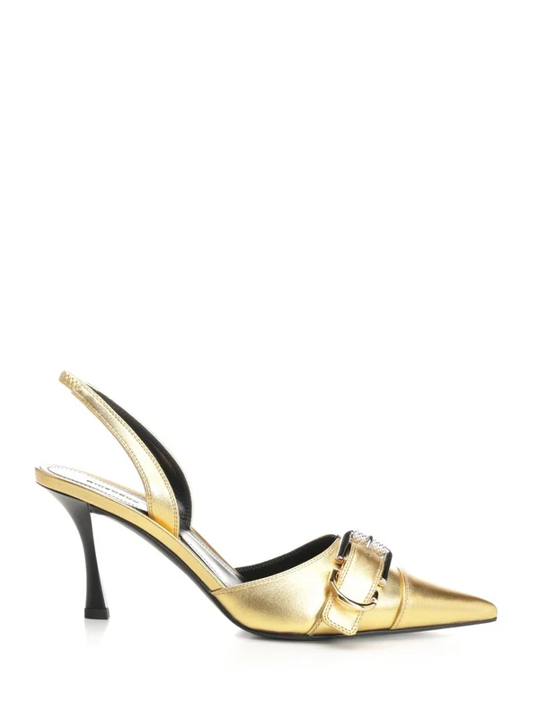 Voyou Laminate Leather Slingback Heel