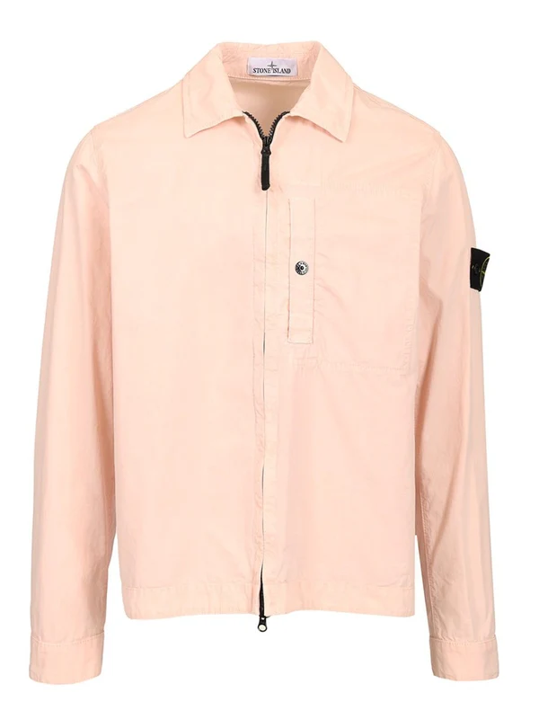 Wappen Patch Cotton Over Shirt Jacket