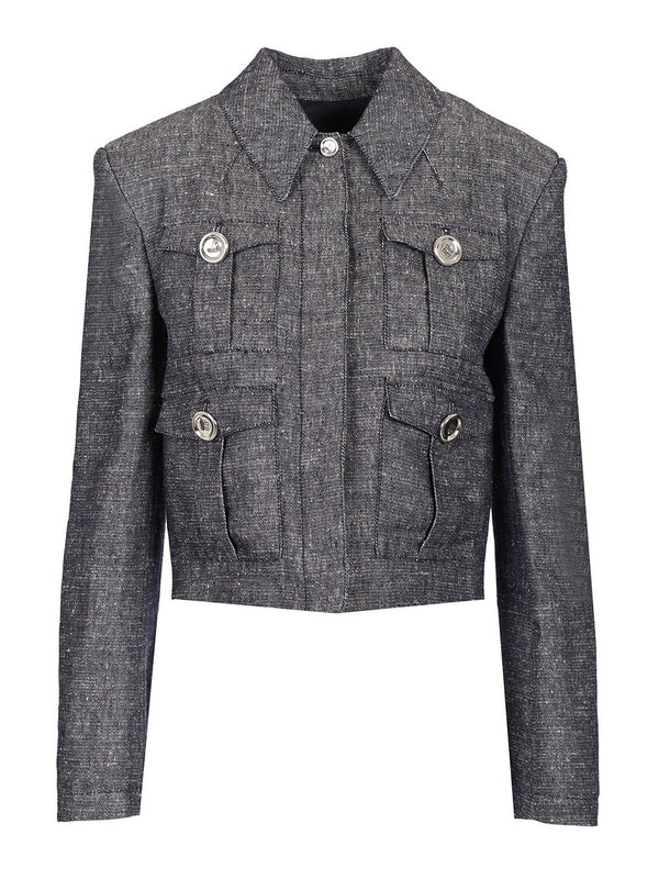 4G Linen Blend Short Jacket