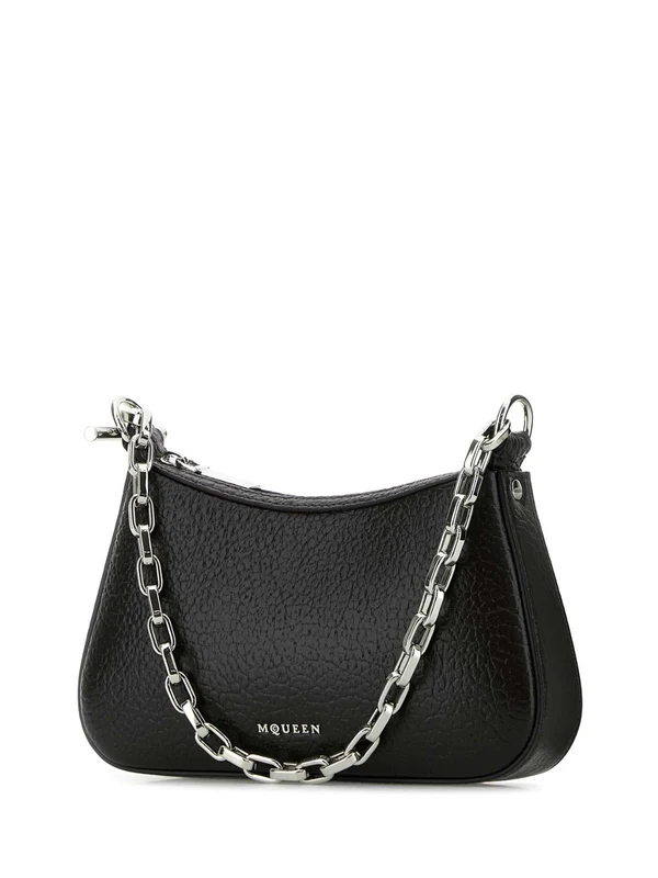 Chain Leather Mini Shoulder Bag - Image 2