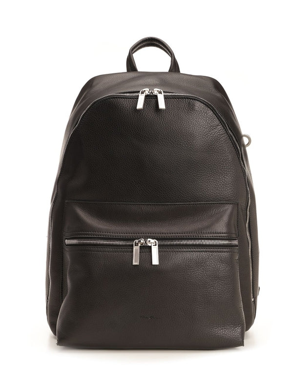 Black Leather Backpack