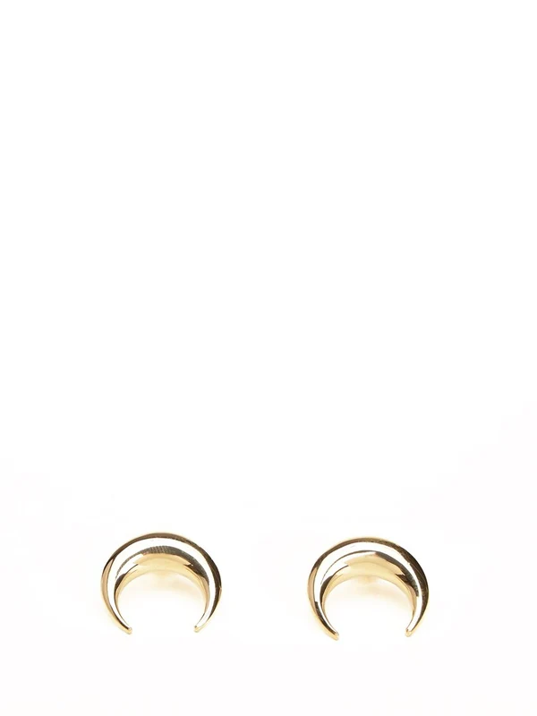 Moon Gold-tone Earrings