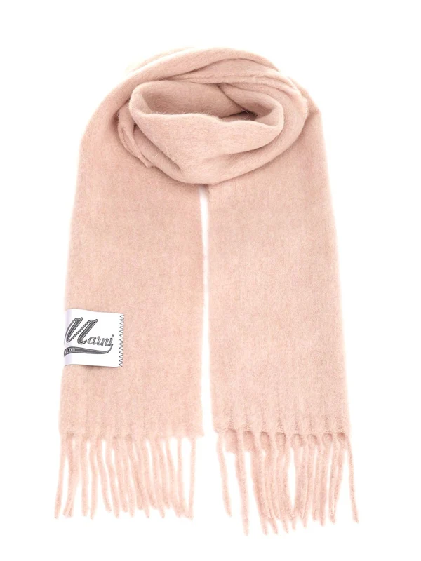 Logo Label Alpaca Scarf