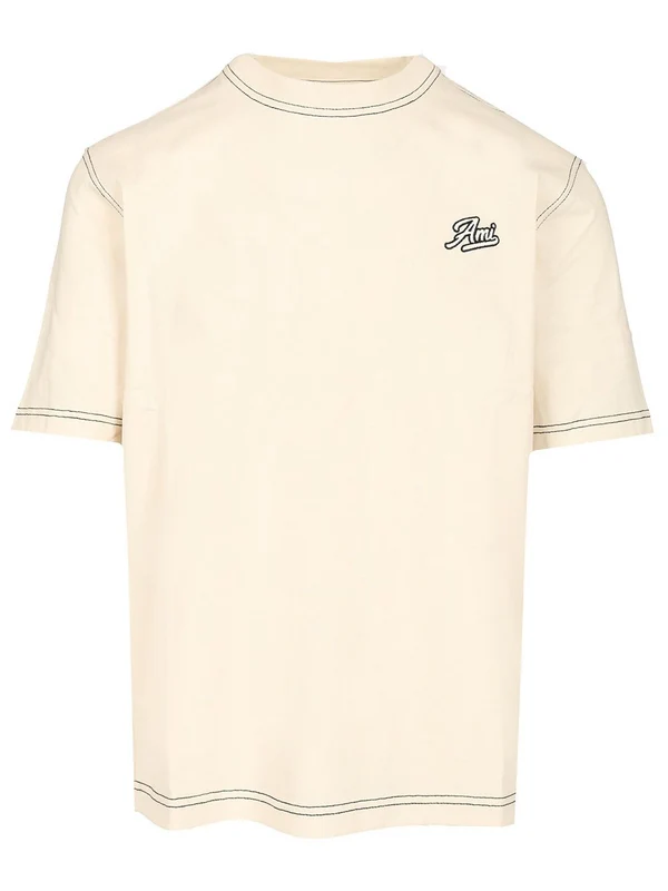 Embroidered Logo Cotton Short Sleeve T-shirt