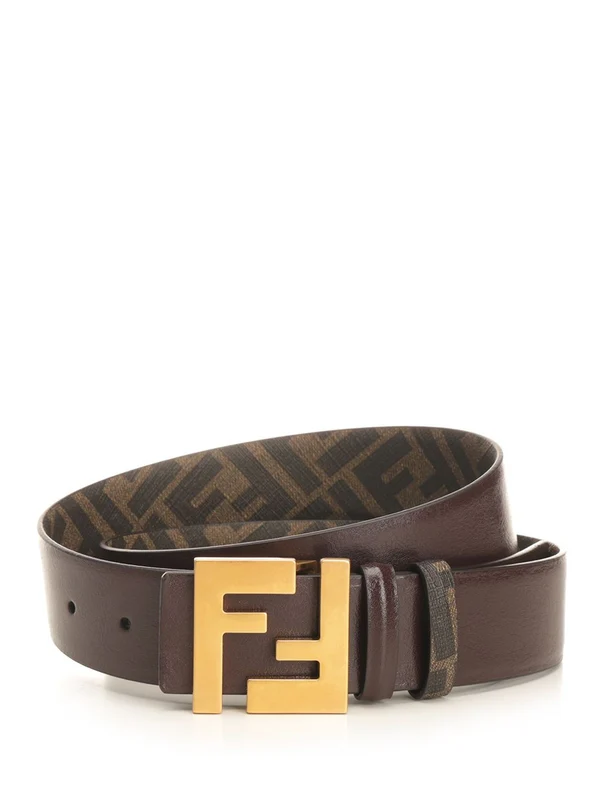 Reversible Jacquard Leather Belt