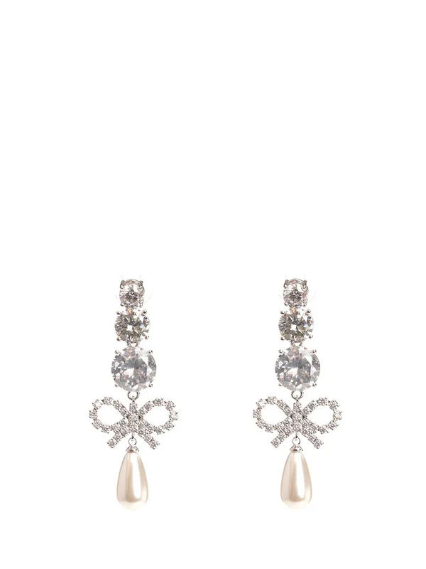 Crystal Pearl Drop Earrings